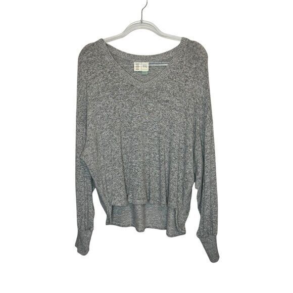 ANTHROPOLOGIE Saturday/Sunday Gray‎ Oversized Sweater Bishop Sleeves Size M - Picture 3 of 12